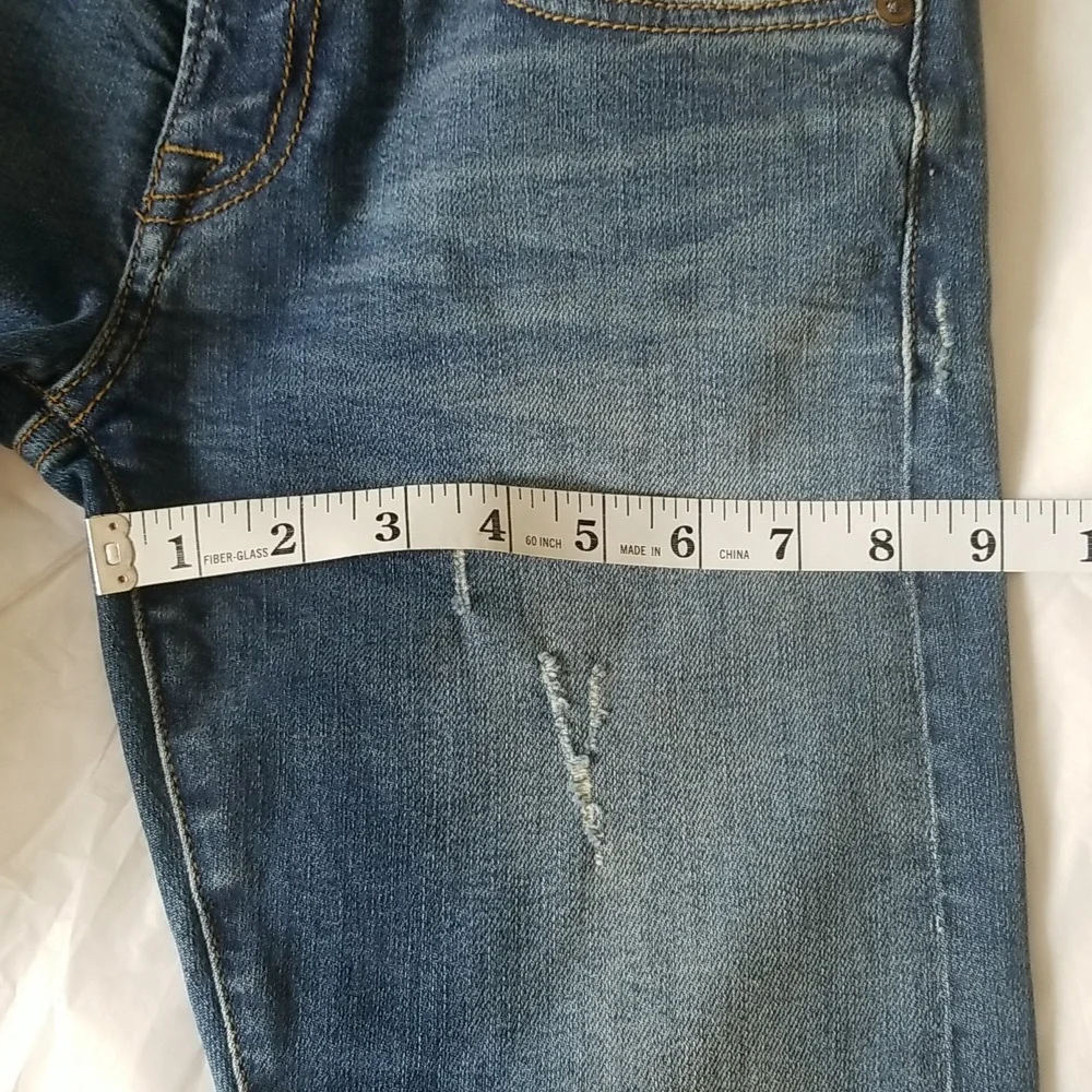 R13 Kate Skinny Distressed Stretchy Jeans Size 27 Mid Wash Blue - Picture 13 of 13